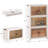 16 Gal Stackable Storage Bins With Lid 3 Pack Plastic Collapsible Storage Cabinet Foldable Folding Box Organizer/Storage Container Cart With Wheel And Door White