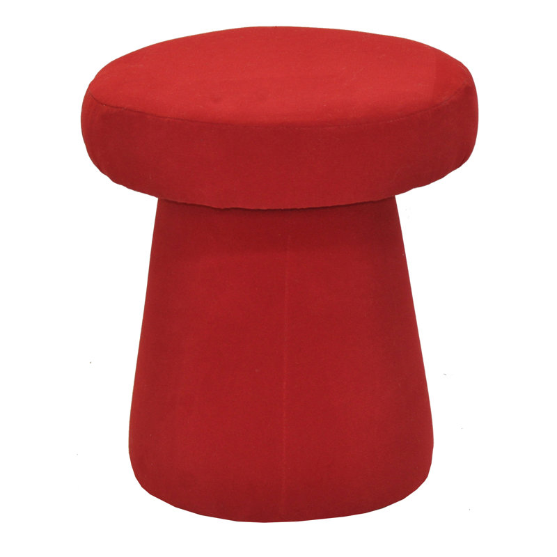 Solid + Manufactured Wood Accent Stool, Red