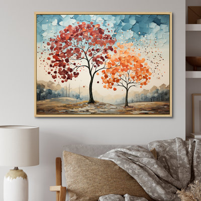 «Mute Tone Maple Trees Collage II», reproduction sur toile