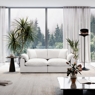 Cloud Couch Modular Sectional Sofa For Living Room, Oversized Comfy Down-Filled Cushion, Modern Upholstered Deep Seat Couches, Detachable Slipcover For Easy Cleaning