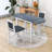 Llayton 3-Piece Counter Height Dining Set, Wood Table with 2 Upholstered Chairs-958598258