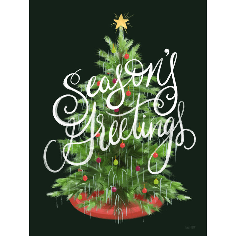 Season's Greetings - Impression sur toile tendue, H 16 po x l 12 po
