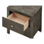 Table de chevet 2 tiroirs Burlington, gris-889377813