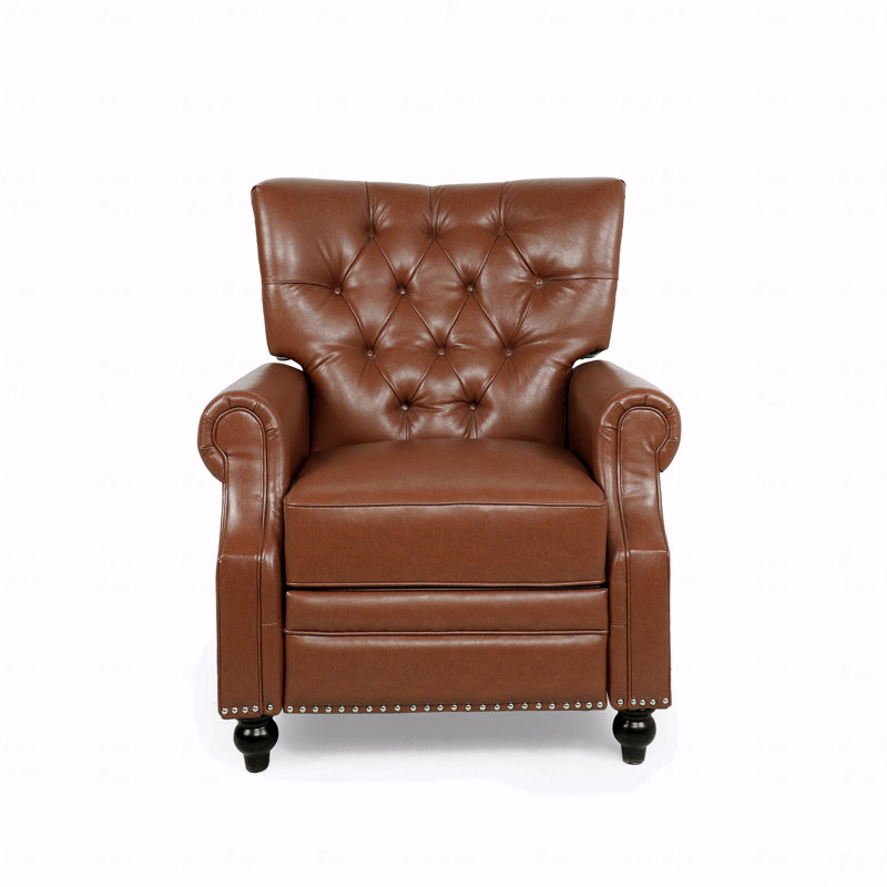 Canapé inclinable capitonné à boutons, siège de style cinéma maison, fauteuil avec dossier inclinable et fauteuil inclinable avec dossier inclinable et fauteuil inclinable avec décoration de rivet