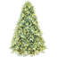 Arbre de Noël bleu de 4 pi avec 150 lumières DEL blanc chaud, 592 pointes Pe +, branches articulées, support stable pour les fêtes de fin d'année, assemblage rapide de 48 po, occasion en métal