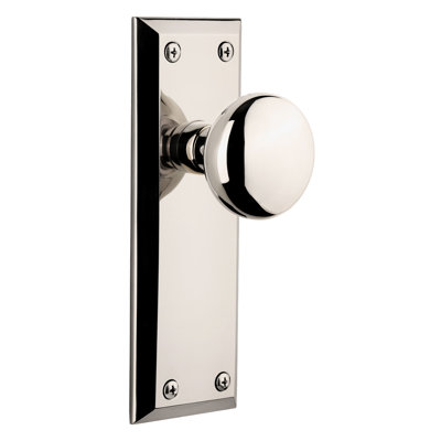 Grandeur Fifth Avenue Plate Double Dummy with Fifth Avenue Door Knob