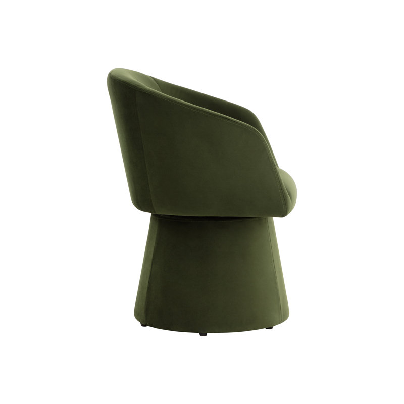ETTA SWIVEL DINING ARMCHAIR - MOSS GREEN