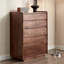Commode d'appoint de sol en noyer