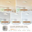 Plafonnier encastré à DEL à intensité variable, luminaire moderne à proximité du plafond 5CCT 3000K-6000K pour la chambre à coucher, la cuisine, le couloir et la salle de lavage