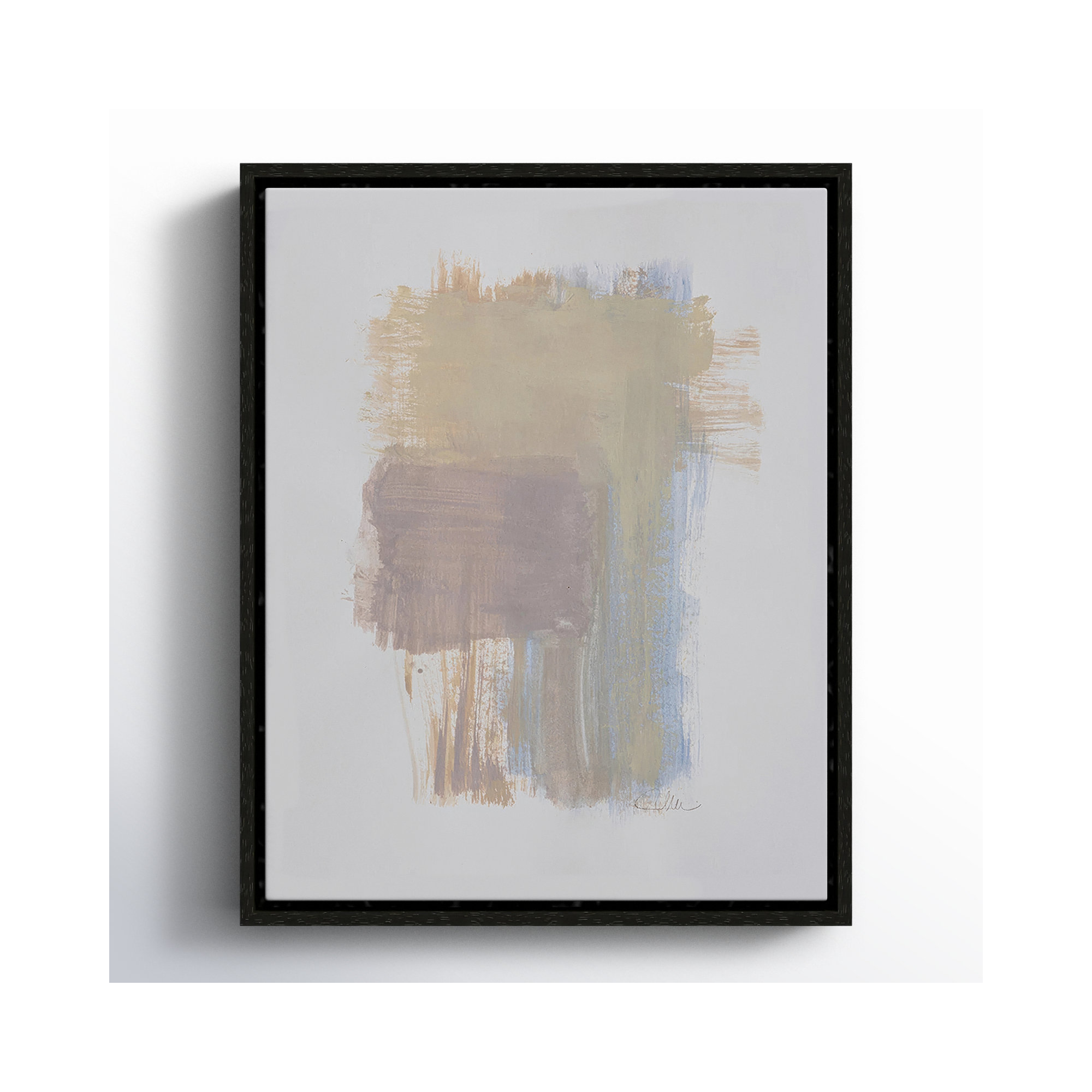 Powder Room Collection Powder Room Wash I Framed On Canvas by Filippo Ioco For  Print, 15.5" H x 12.5" W x 2" D