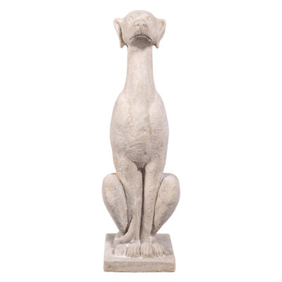 Italian Whippet Sentinel Dog Statue