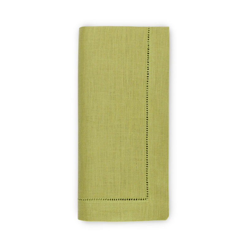 Festival Linen Square Napkins, Lime