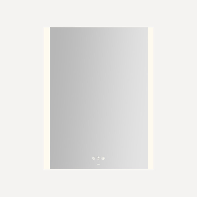 Instinct Lighted Rectangular Mirror, 24" x 30" x 7/8", Edge Lit Light Pattern