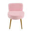 Upholstered Dressing Table Stool with Adjustable Feet