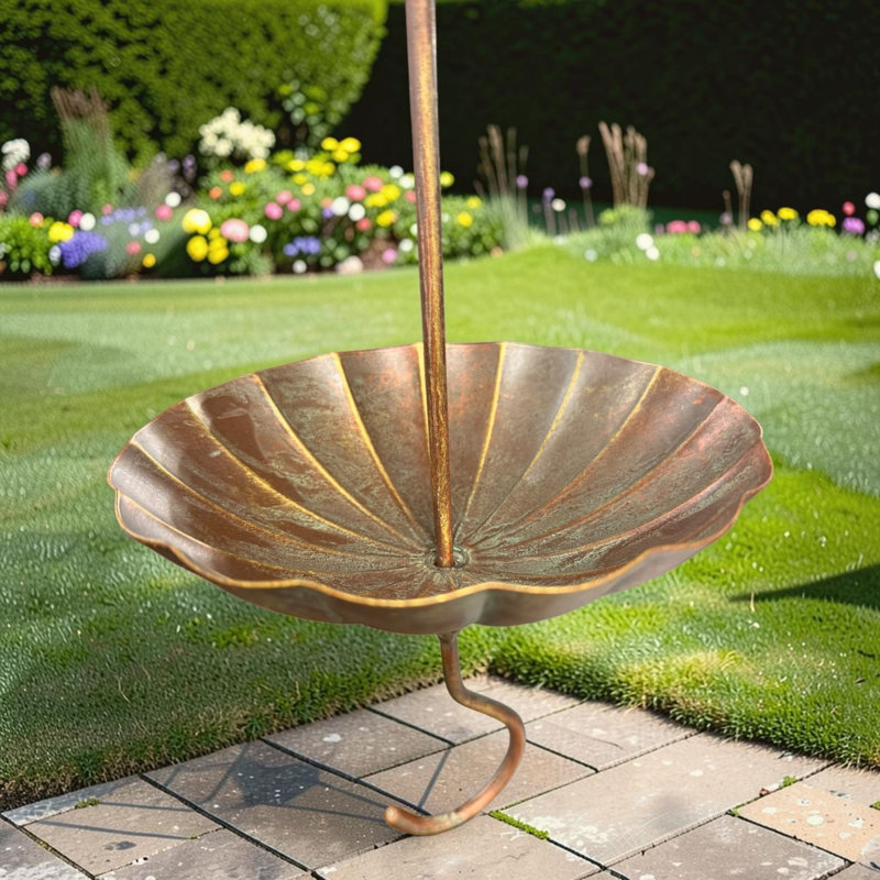 Green And Gold Hanging Bird Feedder