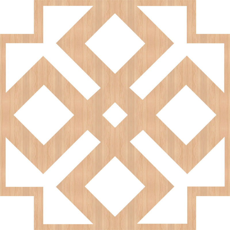 Panneau mural 3D 23,375 "x 23,375", Hickory