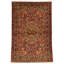 Tapis rouge / brun en coton 3 pi 7 po x 5 pi 3 po Onofredo