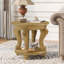 Ensemble de table basse de salon, table basse et deux tables d'appoint pour bureau, salon, appartement, petit espace, assemblage facile, naturel antique