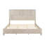 Base de lit en bois massif, base de lit plateforme avec tête de lit, tête de lit haute en bois naturel, aucun sommier nécessaire-348181896-348181900