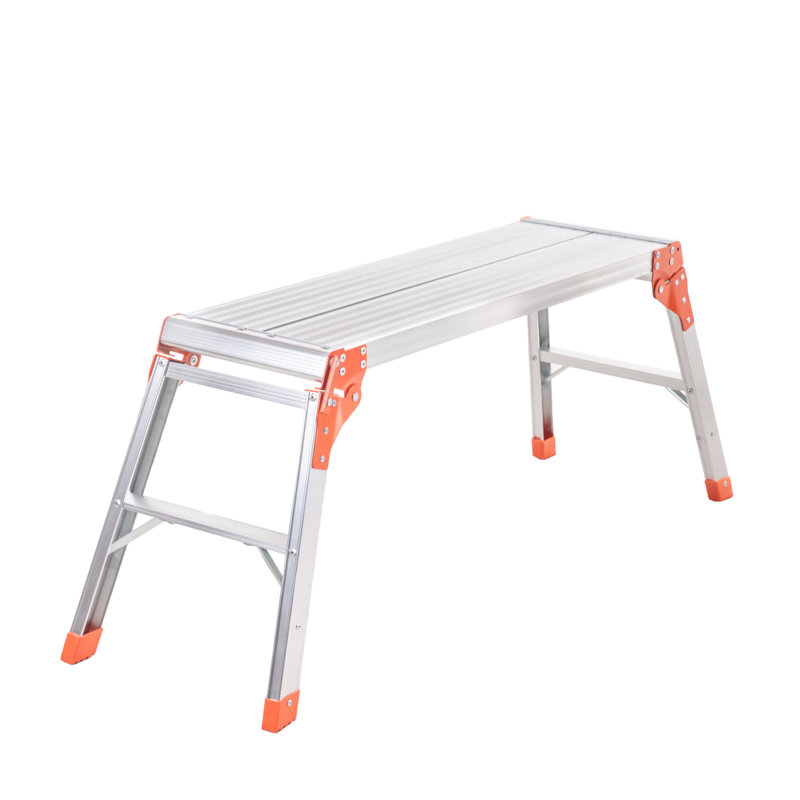 Établi en aluminium, escabeau de grande taille, établi portatif pliable