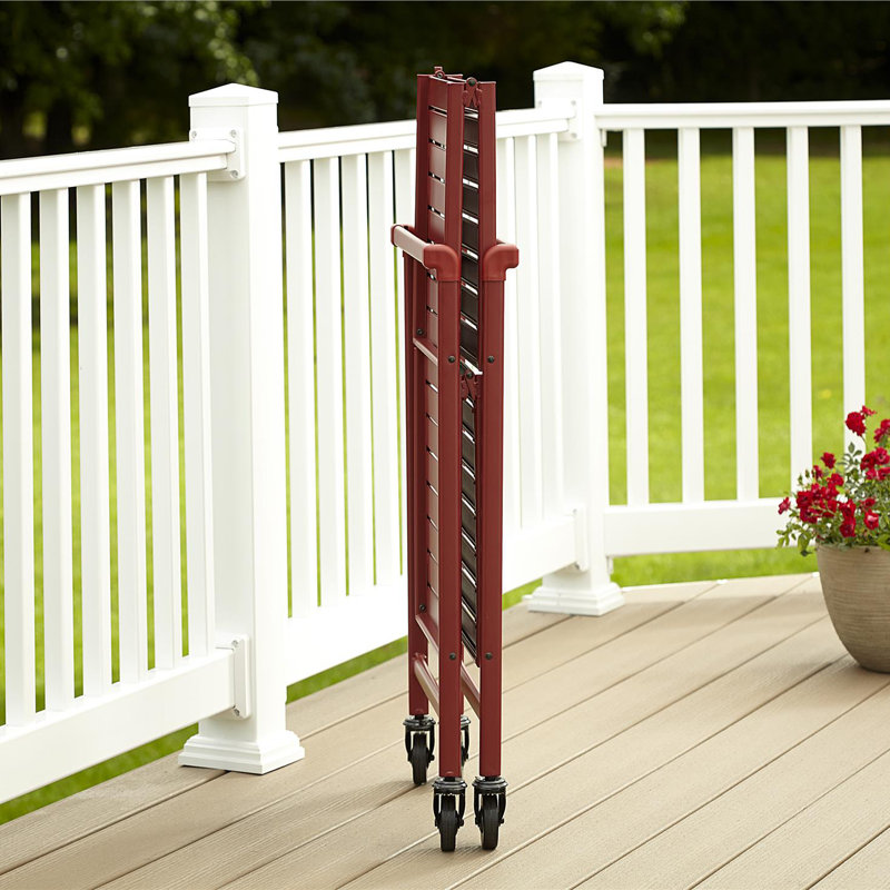 Metal Bar Cart, Ruby Red