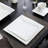 Carina 30 Piece Fine Porcelain Square Dinnerware Set, Service For 6