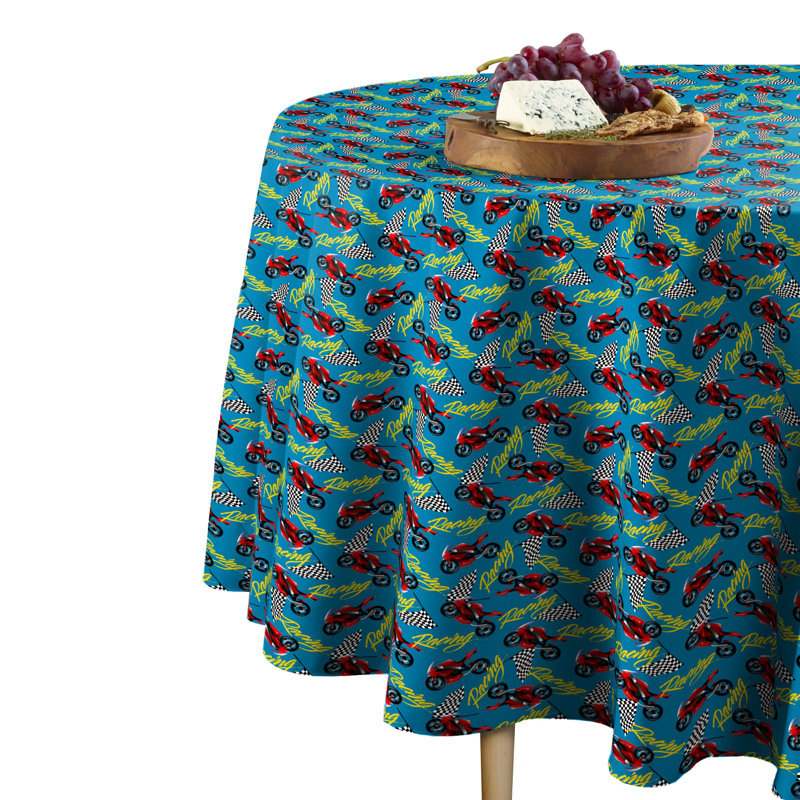 Kelvin Geometric Round Tablecloth, 60" x 60"