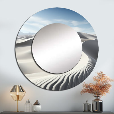 Desert Dreams Minimalism Embrace IV - Minimalism Round Mirror Wall Decor_MTMIR116049