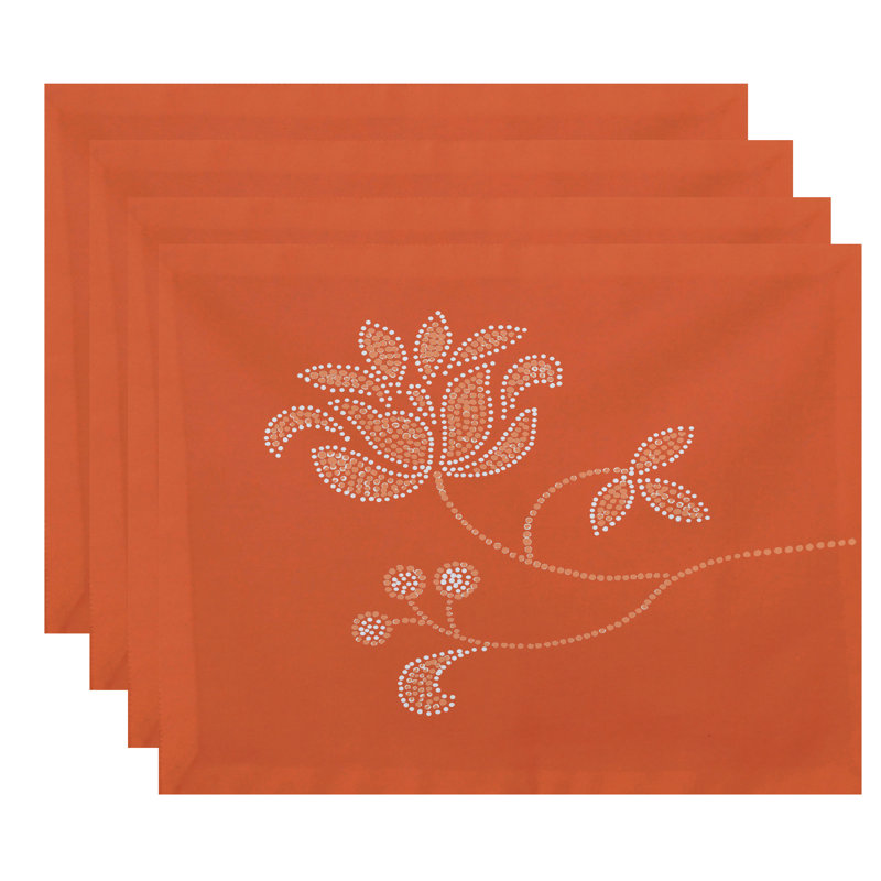 Ensemble de napperons 4 pièces Gordonsville, Orange