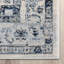 Well Woven Omaha Ivory Blue Leon Vintage Medallion Rug-98590975