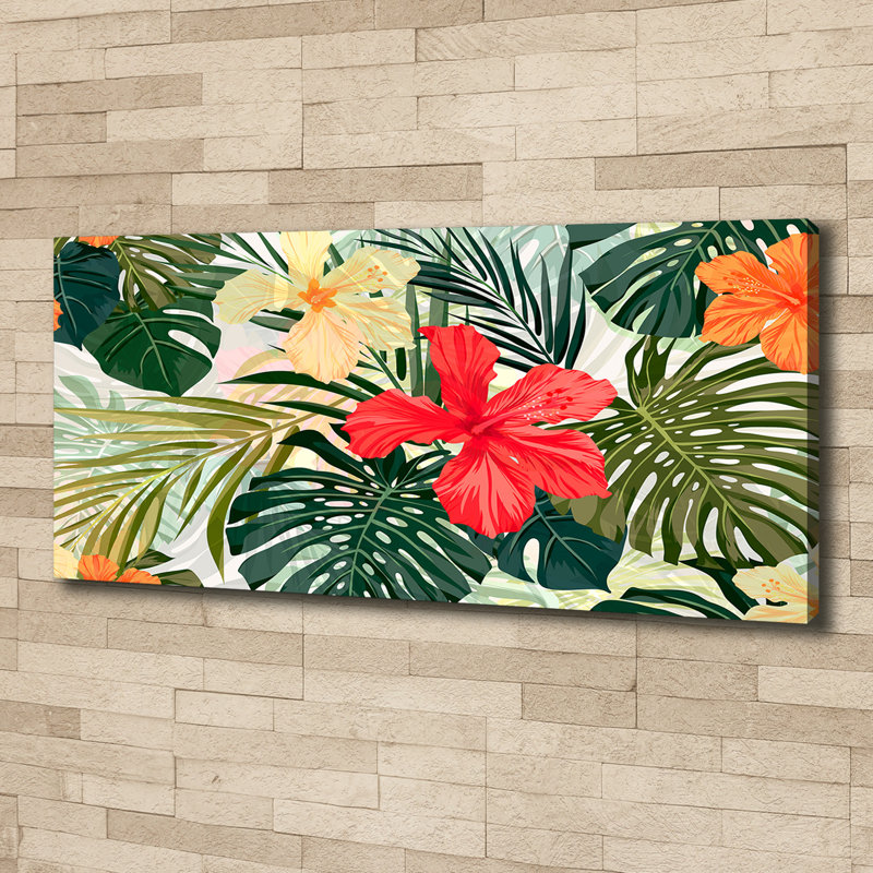 Hawaiian Flowers - No Frame Print on Canvas