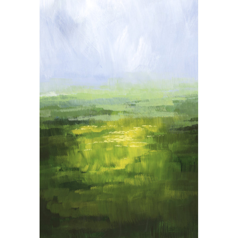 Wildflower Glow II - Wrapped Canvas Painting, 46cm H x 30cm W x 3.8cm D