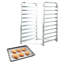 Bun Pan Rack, 10-Tier Commercial Bakery Racks with Brake Wheels, Aluminum Racking Trolley Storage for Half & Full Sheet, Speed Rack For Kitchen Home, Bread Baking Equipment