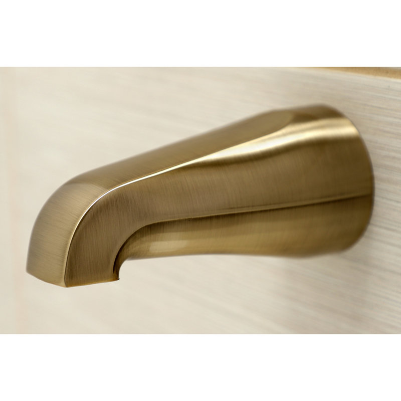 Robinet de baignoire et de douche avec valve brute, Laiton antique