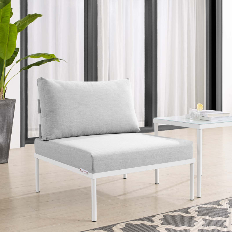 Chaise de patio avec coussins Harmony, gris