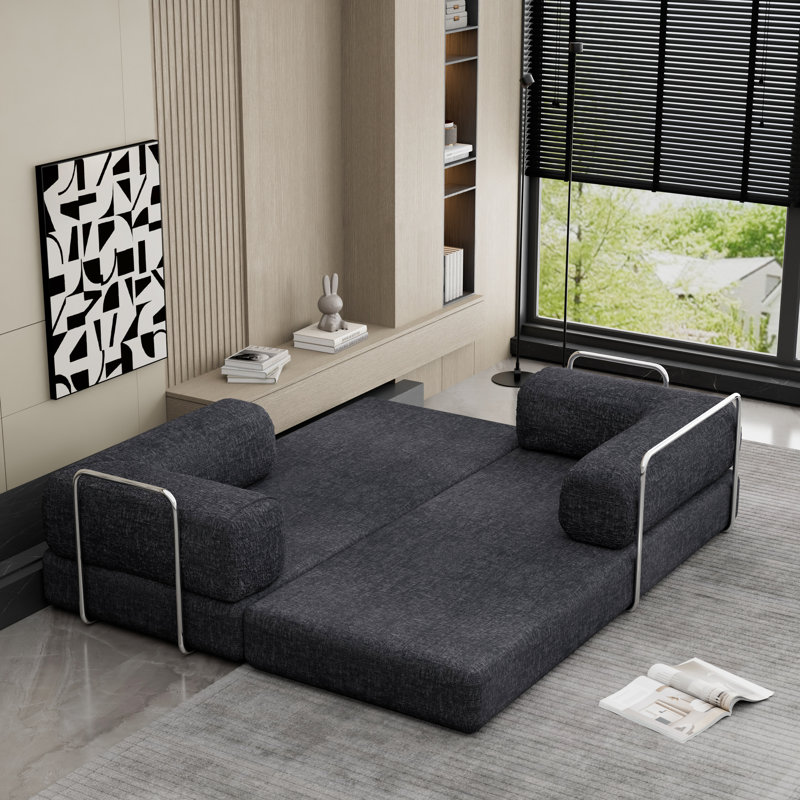 3 Seater Sofa & Chaise, DarkGrey, Chenille