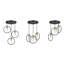Maxbass 3 - Light Black/Gold Cluster Pendant