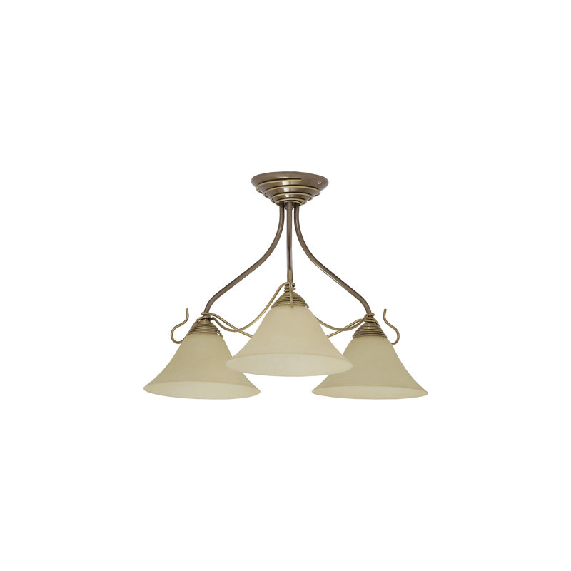 Flint Glass Semi Flush Mount