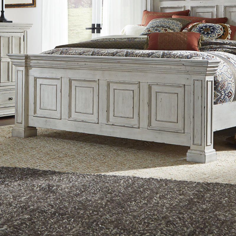 Temple Cloud Standard Panel Bed, California King, White