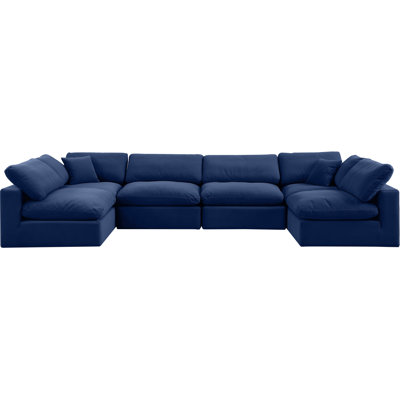 Hrannar Velvet U-Shaped Sectional Reversible
