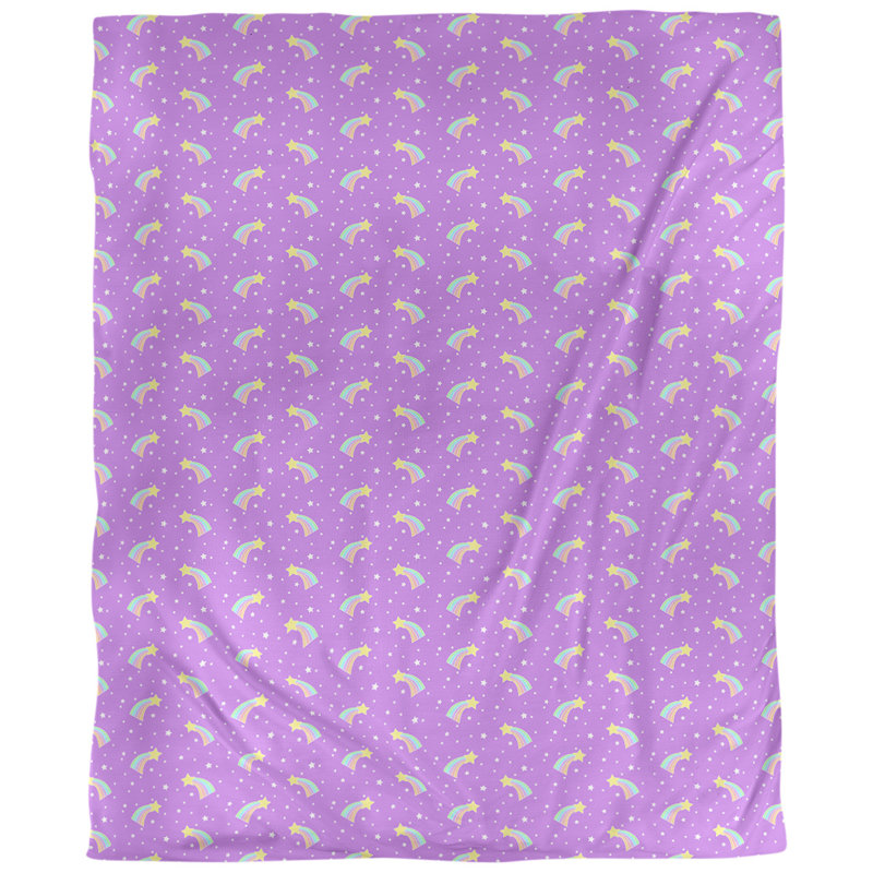 Tissu d’étoiles à tir, Violet, Polyester filé, L 60 po x l 36 po