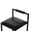Ensemble de 2 tabourets de bar avec dossier avec 2 repose-pieds rembourrés-1748256360