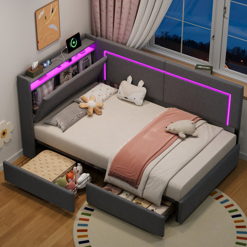 Bed, Gray