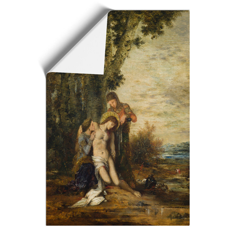 The Martyred Saint Sebastian by Gustave Moreau - No Frame Painting, 42cm H x 30cm W x 0.1cm D