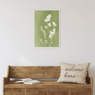 «Monograph Green Flowers» par Amini54, reproduction d'art sur toile encadrée