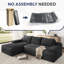 Canapé modulaire en velours côtelé-229296472