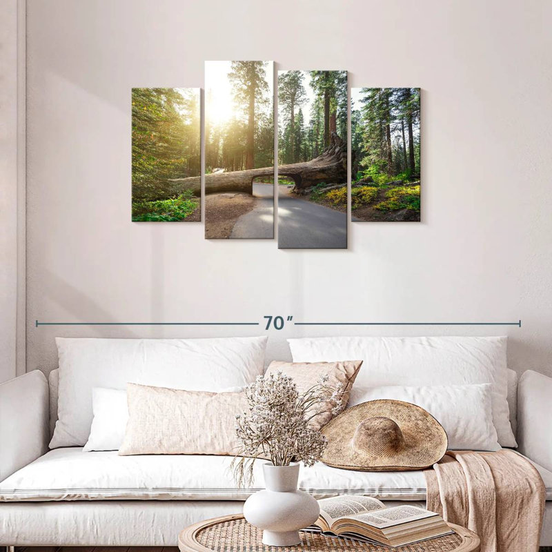 Mehar Sequoia Log Tunnel Road, 27" H x 43" W