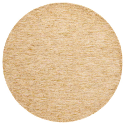 Himalaya Handloomed Wool Cotton Rug in Gold