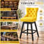  Tabouret de bar pivotant à 360 ° de hauteur 30,7 po Velvet-1188920932