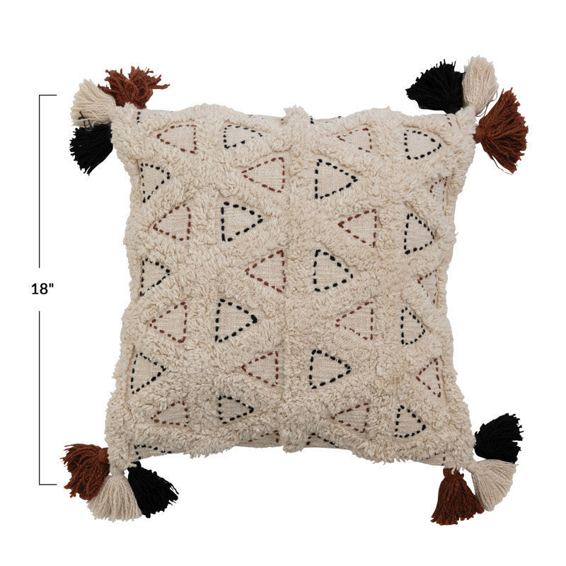Tassels Cotton Pillow Cover